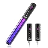 EZ Maquina de Tatuar Inalámbrica - Maquillaje Permanente con 3 Baterías de Alimentación para Agujas de Cartucho (LOLA AIR Pink Gradient)