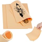 Vicloon 3 Piezas Piel Sintetica Tatuaje 3mm, 19.5 * 15 cm Piel de Tatuaje de Silicona de Doble Cara, para Suministros de Tatuaje Principiantes Artistas, Accesorios de Tatuaje para Artistas, 02