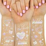 Cheers Junggesellinnenabschied Temporäre Tattoos - 40 Estilos Iridiscentes | Decoración Despedida de Soltera, Regalos para Despedida de Soltera, Regalos para Damas de Honor y Novia