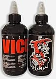 Vice Colors Vicious Black - Tinta de dibujo, la elección del artista del tatuaje para trabajos negros opacos y dibujos negros sólidos - 8.5oz / 250 ml