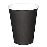 Fiesta gf041 negro único de pared Hot vasos (Pack de 50)