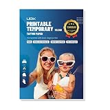 Papel de Tatuaje Temporal Imprimible, Papel para Transferir Tatuajes A4X5 Hojas Transparente Papel de Transferencia para Tatuajes, DIY Tatuaje Papel para Impresora de Inyección de Tinta y Láser