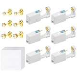 Aucuu 6 Pistolas Desechables para Perforar Orejas, Desechables Herramienta Autoperforante Indolora con Pendientes de Acero Inoxidable, Seguro y Estéril, para Niñas, Mujeres y Hombres