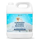 Eliminador de Olores Mascotas al Instante 5 L | Limpiador Enzimático Orina Perros y Gatos | Neutralizador Enzimático Olores Heces y Vómitos , Patio y Jardín,El embalaje puede variar.