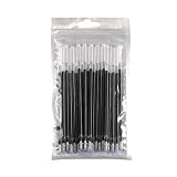 20 bolígrafos de recambio con punta fina para suministros escolares de oficina, 10 ml de tinta por cartucho (negro, 0,5 mm, 10 ml)