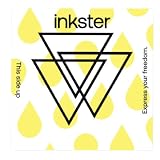 Inkster® Tres Triángulos | Tatuaje temporal con certificación cosmética de la UE: el original | resistente al agua + vegano | Tatuaje Revolucionario De 2 Semanas