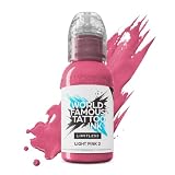 World Famous Tattoo Ink Limitless Light Pink 2 - Pintura profesional para tatuajes – Cumple con REACH, 30 ml