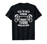 Bigass Turbo Driver Funny Fitness Gift Car Lovers Deadlift Camiseta