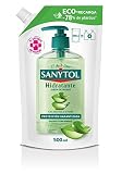 Sanytol - Jabón de Manos Hidratante Aloe Vera y Té Verde - Recarga 500 ml