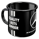 Nostalgic-Art Taza esmaltada retro, 360 ml, Daimler Truck – Drivers Only