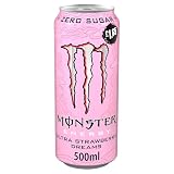 Monster Energy Ultra Strawberry Dreams - Bebida energética 12 latas de 500 ml PMP