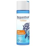 Bepanthol Tattoo Gel Limpiador Piel Tatuada, Pantenol y Aceite Argán, 200ml