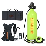 SMACO S700 Plus Mini Botella de Buceo, 2 L, Bombona de Buceo Portátil