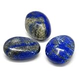 Lapislázuli Piedra Natural Pulida | Set de 3 piedras para Reiki Chakras Meditación | intuición, expresión personal y elegancia azul | Minerales decorativos