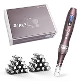 Dr.Pen Ultima A10 Dermapen Inalámbrica Profesional con 22 Cartuchos de Repuesto Máquina de Microagujas Derma-Pen de Microagujas Ajustable para el Cuidado de la Piel