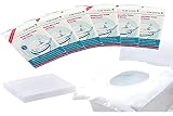 Romon 60 Piezas Protector WC Desechable, Fácil de Llevar Cubierta de Asiento de Inodoro Público Adecuado para Viajes al Aire Libre en hoteles