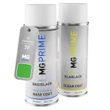 MG PRIME Pintura para motos Spray para Kawasaki 7F Lime Green + barniz