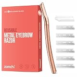 ZOMCHI Cuchilla para Cejas, Protector de Precisión, Oro Rosa