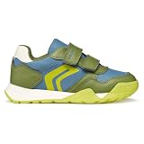 Geox J RANN-E Boy A - Zapatillas Deportivas Avio/LT Green, 37 EU