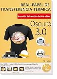 TransOurDream-Papel de Transferencia para tejido oscuro,transfer paper t-shirt printing,vinilo HTV,Mejora 3.0,A4 10 Hojas,Papel Transfer,Perfecto para fiesta.