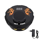 TATELF Fuente Alimentación Tatuajes Profesional - Pantalla LCD Digital, Voltaje Ajustable 2V-12V con Precisión 0.1V, Pedal y Botón Manual, Protección - Para Máquinas Rotativas y Bobina