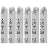 50pcs microblading en forma de u cuchillas de de cejas 14 pines ()