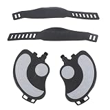 Universal Exercise Machine Pedals with Adjustable Straps | PP PVC Stainless Steel for Home Gym/Recumbent/Upright Machines | 2 - Pack Replacement Pedals