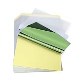TATELF Papel Transferencia Tatuaje 40 Hojas A4, Térmico 4 Capas