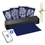 ATOMUS Tatuaje Stencil Printer 2000mAh Thermal Tattoo Printer with 10pcs Transfer Paper for Phone, Tablet & PC, Office Thermal Machine Transfer Kits
