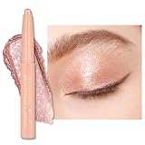 Oulac Sombra de Ojos en Barra Automático Rosa Acabado Brillante - Resistente al Agua y a Los Borrones, Dura 16 Horas+, Textura Cremosa y Sedosa, Vegano, WS02 Pink Rush