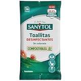Sanytol - Toallitas Limpiadoras Desinfectantes Multiusos Eucalipto 30 Uds