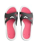 Arena Nina, Chanclas Mujer, White-Dark_Grey-Magenta, 39 EU