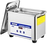 VEVOR Limpiador Ultrasónico Profesional de Acero Inoxidable 800ml, 35W, Máquina de Limpieza Potente Frecuencia de 40 kHz con Pantalla LED para Joyas, Reloj, Gafas
