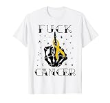 A la mierda Cáncer Tatuajes Sobreviviente Cinta de Oro Infancia Cáncer Camiseta