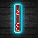 HFHungkeong Cartel de neón para tatuajes, intensidad regulable, reutilizable, LED, para tatuajes, salón, estudio, tienda, regalos, 40 x 15 cm (azul hielo + rojo)
