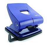 Rapesco PF827PL2 Perforadora de 2 Agujeros 827-P, Capacidad 30 Hojas, Azul