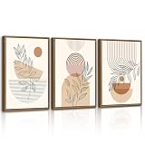 WENGTIAO Lienzos Cuadros Decoracion Enmarcados, Boho Abstracto Geométrico