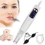 ZZwansuGE LáPiz De Picosegundos con Luz Azul/Roja, Elimina Pigmentos, Tatuajes, Cicatrices, Lunares, Pecas Y Manchas Oscuras, 9 Modos + 4 Niveles, con Gafas | Pantalla LCD,Blue