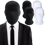 MINGJAY Máscara Facial Completa,4 Piezas Máscara Sin Rostro para Halloween