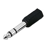 REY Adaptador Jack Hembra 3,5mm a Macho 6,3 Clavija