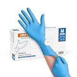 GRIFEMA Guantes de Nitrilo Desechables Azules, Sin Polvo y Sin Látex