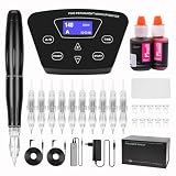 TATELF Digita Maquina de Maquillaje Permanente Multi Funcion Microblading Maquinas con Pedal Touch Control Fuente de Poder Agujas para Eyebrow Eyeliner Labios