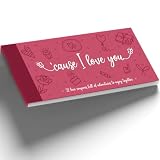 PACKLIST® Talonario para Parejas en INGLÉS, Vales para Parejas con 22 Ideas de Regalo para Regalar a tu Pareja - Aventuras para Enamorar, 6 Cupones Regalo a Personalizar ¡Enamorados de la Vida!