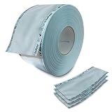Rollo esterilización (5,5cm x 200m) para autoclave esterilizador - papel de grado médico resistente para esterilizar herramientas dentales, de manicura y pedicura, peluquería, hospitales etc.