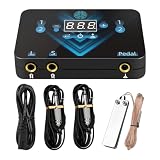 ATOMUS Kit de fuente de alimentación para tatuajes Suministros de digital para delineador y sombreador Fuente de alimentación de máquina de tatuaje de doble función con cable 2 piezas Clip Pedal