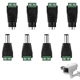 AXFEE Conector DC 5.5x2.1 mm,4Pares (8 Unidades) Conector DC Macho y Hembra