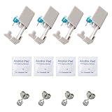 Pistola para Perforar Oreja Kit Desechables con Respaldo 4 Piezas