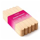LALILL Palitos de Madera 100 Piezas - Espátulas para Cera 15 cm - Desechables para Depilación, Mascarillas, Cocina y Manualidades