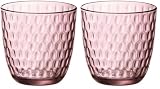 Bormioli Rocco Slot - Juego de vasos (6 unidades), color rosa, 29 cl (Paquete de 2)