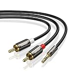 UGREEN Cable Jack 3.5mm a 2 RCA con HiFi Sonido de 2RCA (2M)